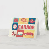 Professionele Autoreparateur Iconisch Ontwerp Kaart (Voorkant)