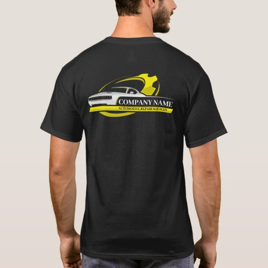 Professionele Autoreparatie, Automonteur T-shirt (Achterkant)