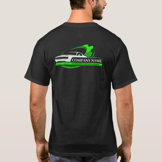 Professionele Autoreparatie, Automonteur T-shirt (Achterkant)