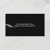 Professionele auto's en Visitekaartje van Van Hire (Achterkant)