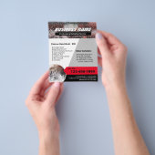 Professionele Autowas Autodecoratie Reiniging Flyer (Hand)