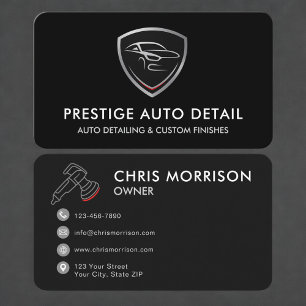 Professionele Autowas Autodetailing Service Visitekaartje
