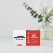 Professionele autowas & detaillering - Drukwas Visitekaartje (Staand voorkant)