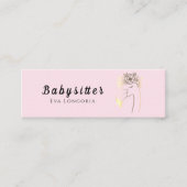 Professionele babysitter diensten Betrouwbare zorg Mini Visitekaartje (Voorkant)