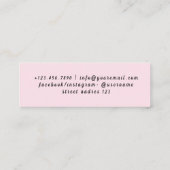 Professionele babysitter diensten Betrouwbare zorg Mini Visitekaartje (Achterkant)