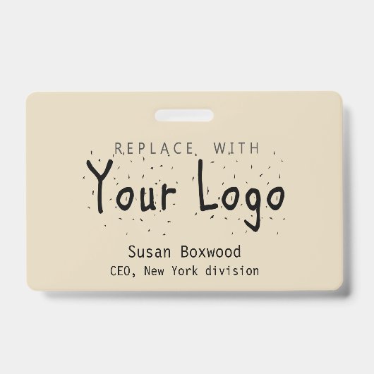 Professionele badge - aangepaste Logo - vervangend (Front)