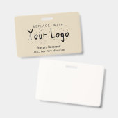 Professionele badge - aangepaste Logo - vervangend (Front & Back)