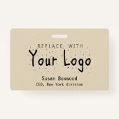 Professionele badge - aangepaste Logo - vervangend (Voorkant)