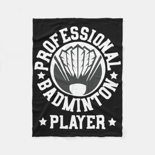 Professionele Badminton Speler Shuttle Gift T-shir Fleece Deken (Voorkant)