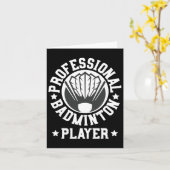 Professionele Badminton Speler Shuttle Gift T-shir Kaart (Gele Bloem)