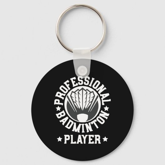 Professionele Badminton Speler Shuttle Gift T-shir Sleutelhanger (Voorkant)