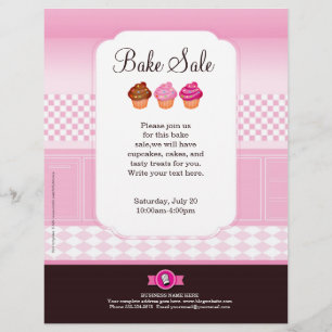 Professionele bake Sale Flyer op maat