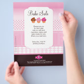 Professionele bake Sale Flyer op maat (Hand)