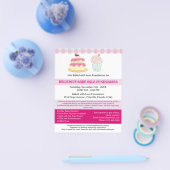 Professionele Bake Sale Fondsenwerving Flyer (Enkel)