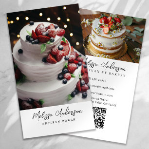 Professionele Bakkerij Foto QR Code Visitekaartje