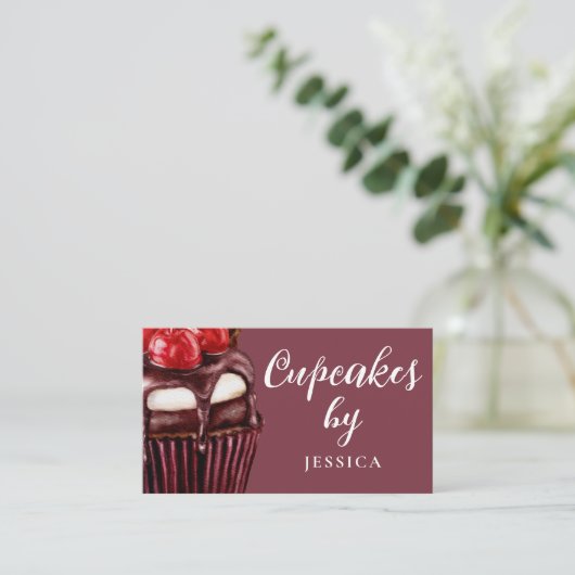 Professionele bakkerij in de keuken visitekaartje (Staand voorkant)