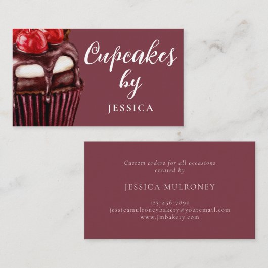 Professionele bakkerij in de keuken visitekaartje (Voorkant / Achterkant)