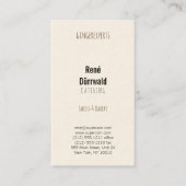 Professionele bakkerij visitekaartje (Voorkant)