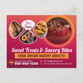 Professionele bakkerij winkel Sweet Treats banketb Briefkaart (Voorkant)