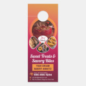 Professionele bakkerij winkel Sweet Treats banketb Deurhanger (Voorkant)