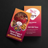 Professionele bakkerij winkel Sweet Treats banketb Visitekaartje
