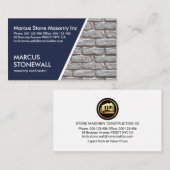 Professionele baksteenlaagbouw visitekaartje (Voorkant / Achterkant)