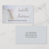 Professionele ballet Dancer Studio-bioscoopkaart Visitekaartje (Voorkant / Achterkant)