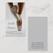 Professionele ballet Dancer Studio-bioscoopkaart Visitekaartje (Voorkant / Achterkant)