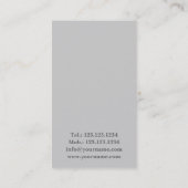 Professionele ballet Dancer Studio-bioscoopkaart Visitekaartje (Achterkant)