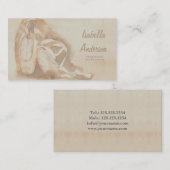 Professionele ballet Dancer Studio-bioscoopkaart Visitekaartje (Voorkant / Achterkant)