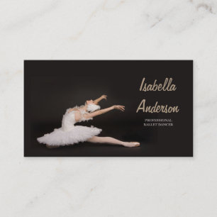 Professionele ballet Dancer Studio-bioscoopkaart Visitekaartje