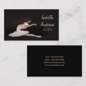 Professionele ballet Dancer Studio-bioscoopkaart Visitekaartje (Voorkant / Achterkant)