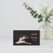 Professionele ballet Dancer Studio-bioscoopkaart Visitekaartje (Staand voorkant)