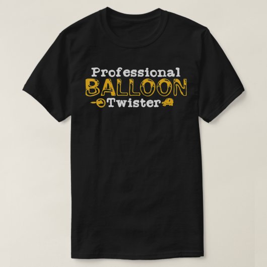 Professionele ballonvaartafwijken t-shirt (Design voorkant)