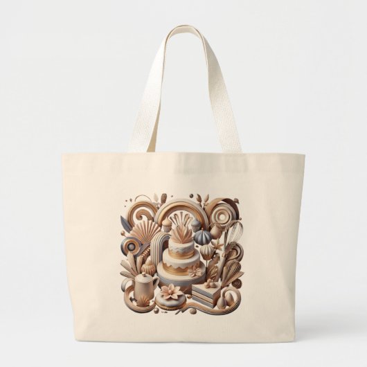 Professionele banketbakker grote tote bag (Voorkant)