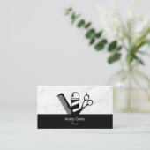 Professionele Barber Shop Scissor Barber Pole Comb Visitekaartje (Staand voorkant)