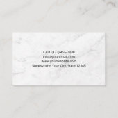 Professionele Barber Shop Scissor Barber Pole Comb Visitekaartje (Achterkant)