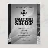Professionele barber stijl met logo flyer (Voorkant)