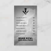 Professionele barberstijl met logo visitekaartje (Achterkant)