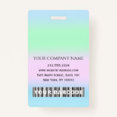 Professionele Barcode Foto ID Gezondheid Verpleegk Badge (Achterkant)