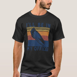 Professionele barrière Ik ben in mijn Kantoor Vint T-shirt