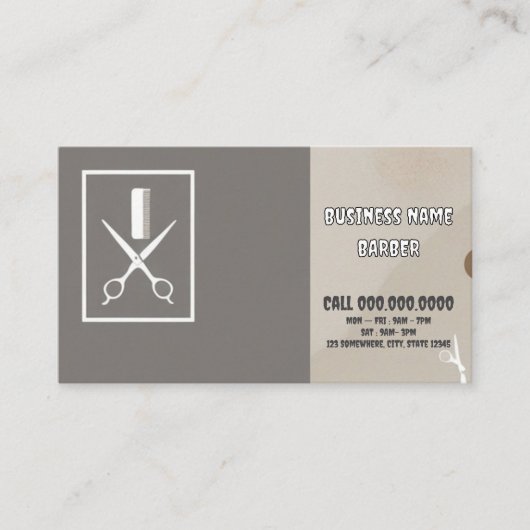 Professionele barrière visitekaartje (Voorkant)