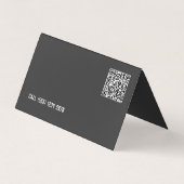 Professionele Bartender Custom QR Tips Visitekaartje (Achterkant)