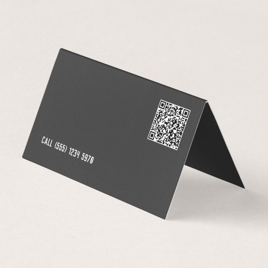 Professionele Bartender Custom QR Tips Visitekaartje (Achterkant)