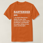 Professionele Bartender Gift Bartender Shirt Barte (Design voorkant)