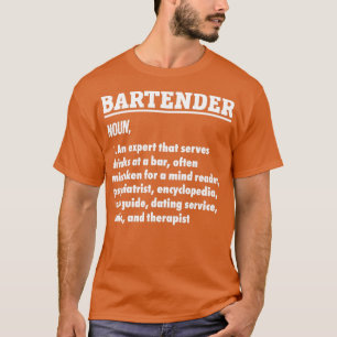 Professionele Bartender Gift Bartender Shirt Barte