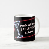 Professionele Bartender School Coffee Mok (Voorkant rechts)