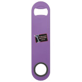 Professionele Bartender School Logo Bottle Opener Speed Flessenopener (Achterkant)
