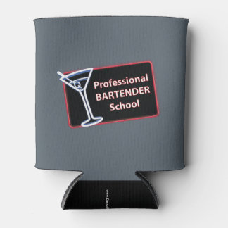 Professionele Bartender School Logo Koelbox Blikjeskoeler