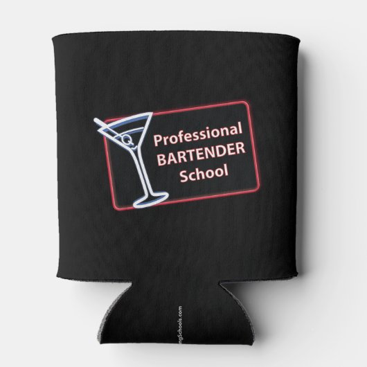 Professionele Bartender School Logo Koelbox Blikjeskoeler (Achterkant)